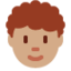 Person: Curly Hair（中間の肌色） (Twitter)