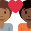 Эмодзи 🧑🏾‍❤️‍🧑🏿 Twitter.com