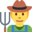 Farmer Twitter/X emoji