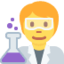Scientist Twitter/X emoji