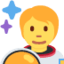Astronaut Twitter/X emoji