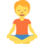 Person in Lotus Position Twitter/X emoji