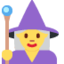 Woman mage Twitter/X emoji