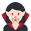 Женщина-вампир (светлая кожа) Twitter/X emoji
