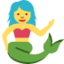 Mermaid Twitter/X emoji