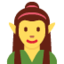 Woman elf Twitter/X emoji