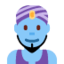 Man genie Twitter/X emoji