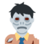 Man zombie Twitter/X emoji