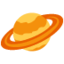 Ringed Planet Twitter/X emoji