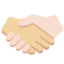 握手（明るい肌色） (Twitter)