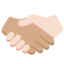 握手（明るい肌色） (Twitter)