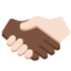 握手（明るい肌色） (Twitter)