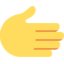 Rightwards hand Twitter/X emoji