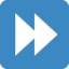 Fast-forward button Twitter/X emoji
