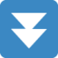 Fast down button Twitter/X emoji