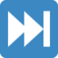 Next track button Twitter/X emoji