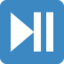 Play or pause button Twitter/X emoji