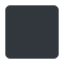 Black medium square Twitter/X emoji