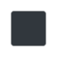 Black medium-small square Twitter/X emoji