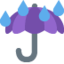Umbrella Twitter/X emoji