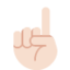 人差し指（上）（明るい肌色） (Twitter)