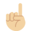 人差し指（上）（やや明るい肌色） (Twitter)
