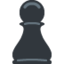 Chess pawn Twitter/X emoji