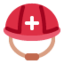 Rescue worker’s helmet Twitter/X emoji