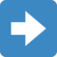 Right arrow Twitter/X emoji