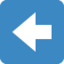 Left arrow Twitter/X emoji