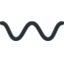 Wavy dash Twitter/X emoji