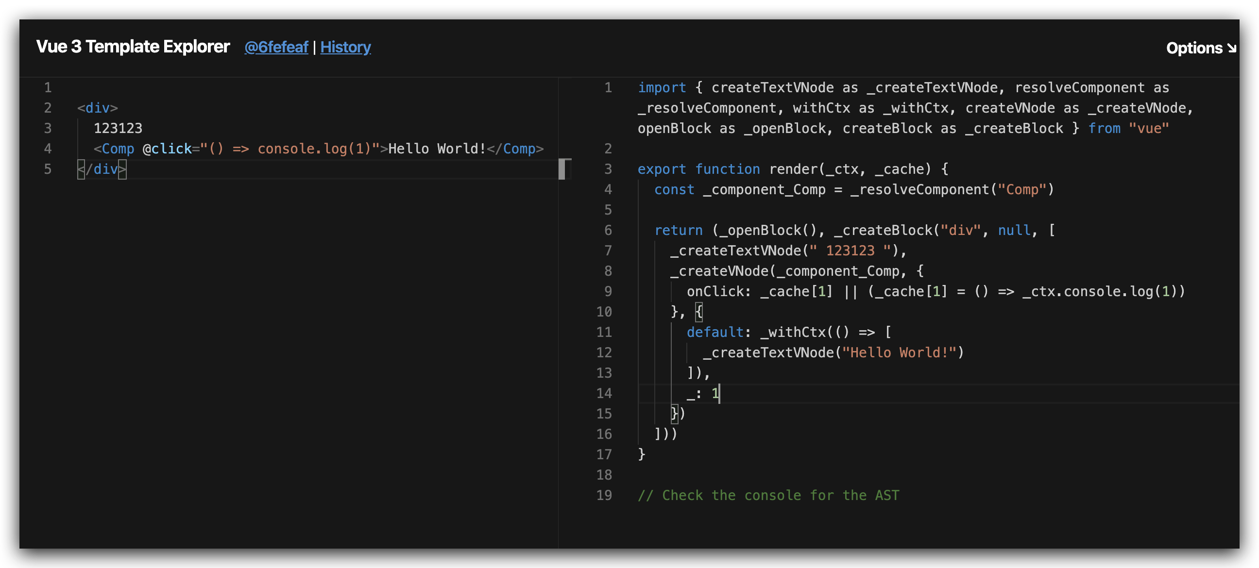 vue3 template