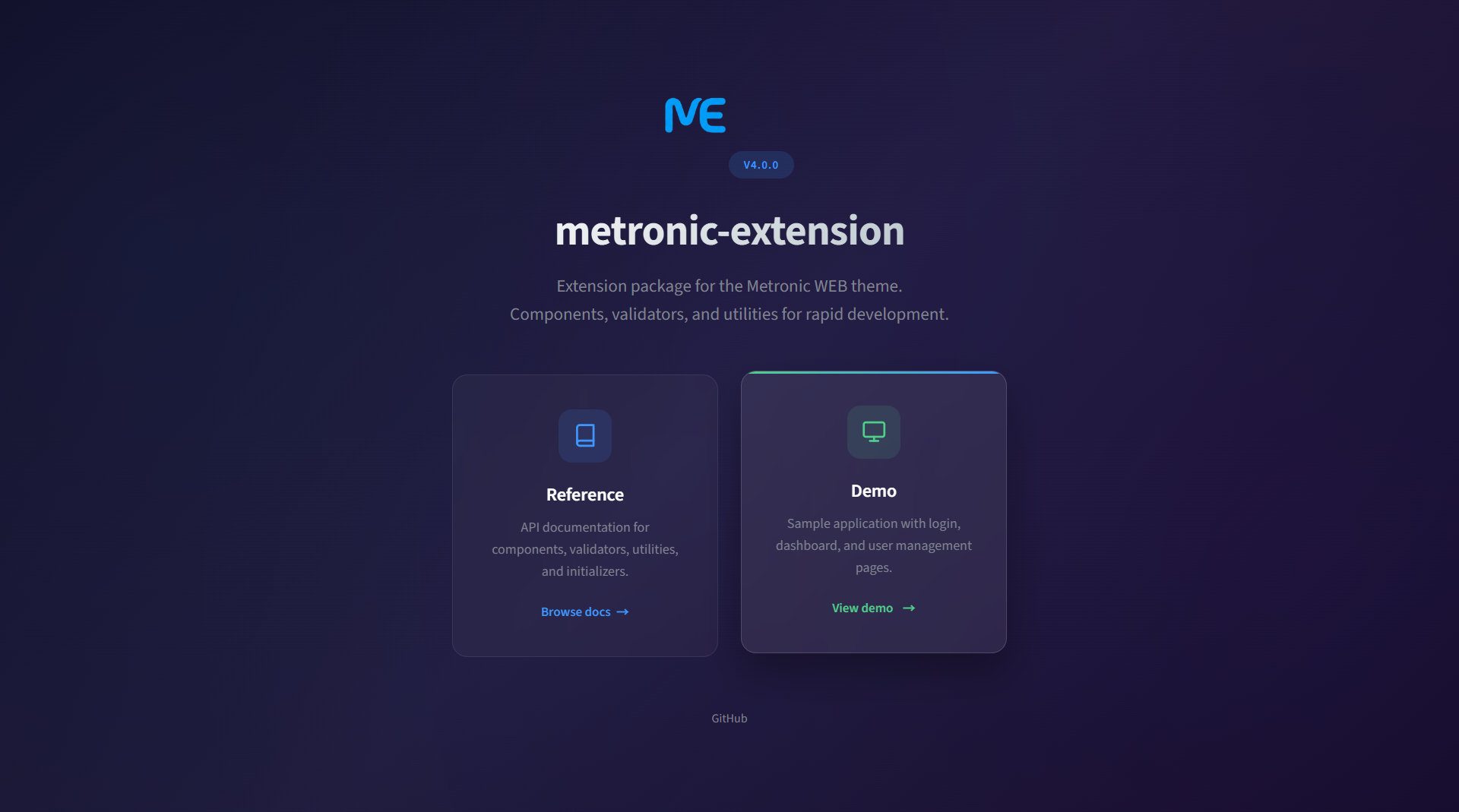 Metronic Extension