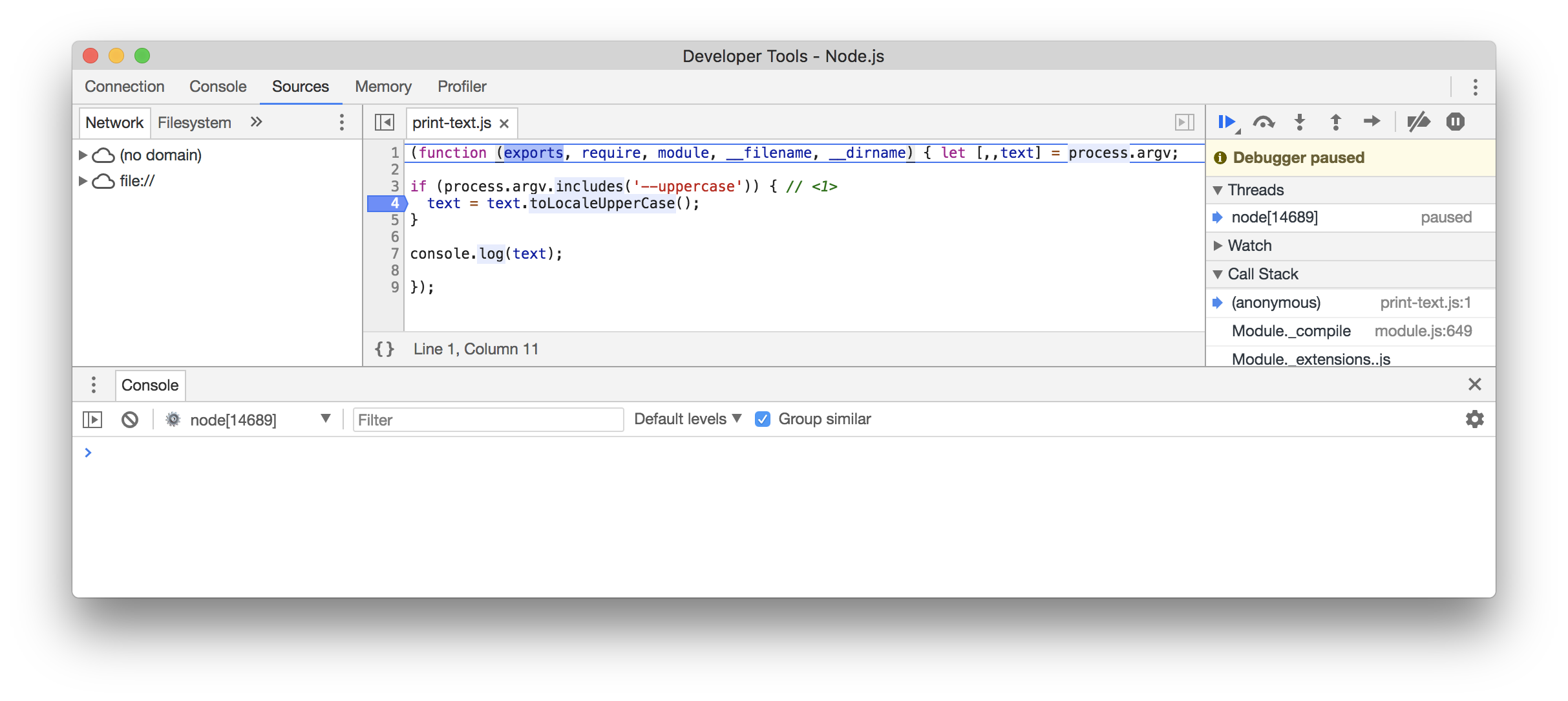 inspector breakpoint