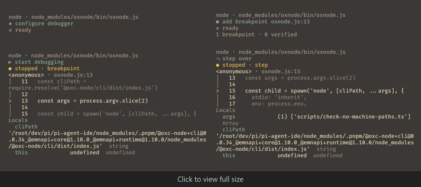 Setting breakpoints, inspecting locals, and stepping through a debugger session