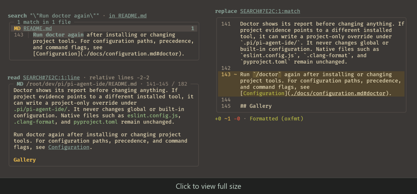Searching and replacing through guarded selections