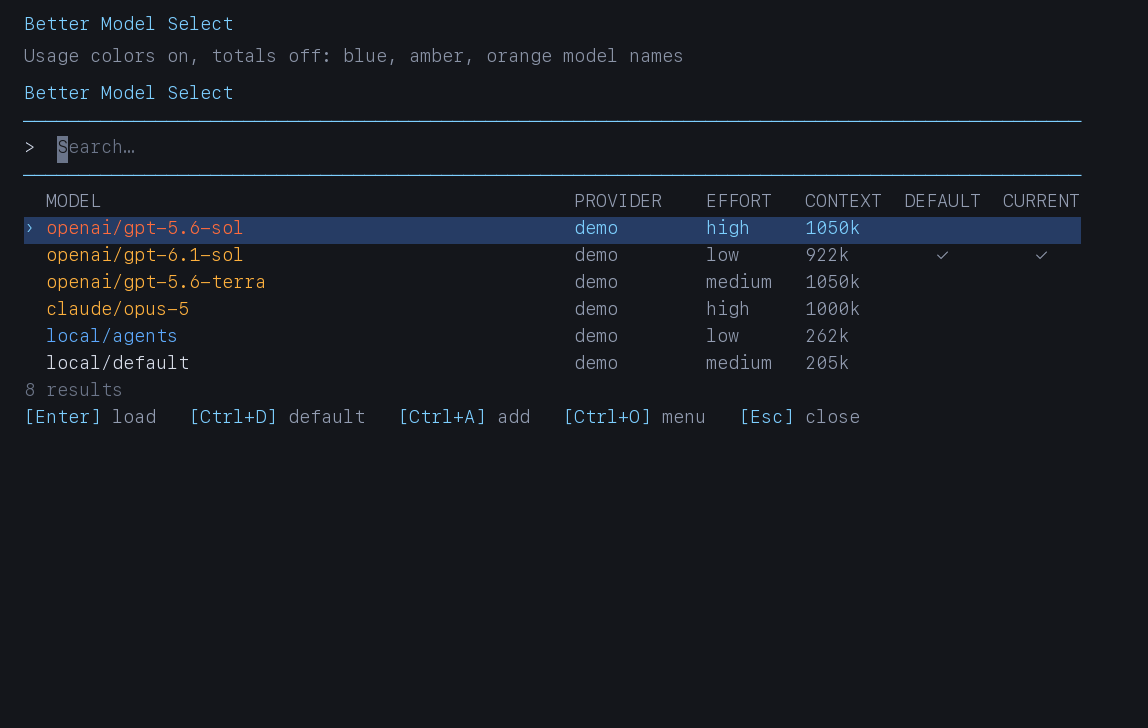 BMS model search, forms, defaults, and result placement