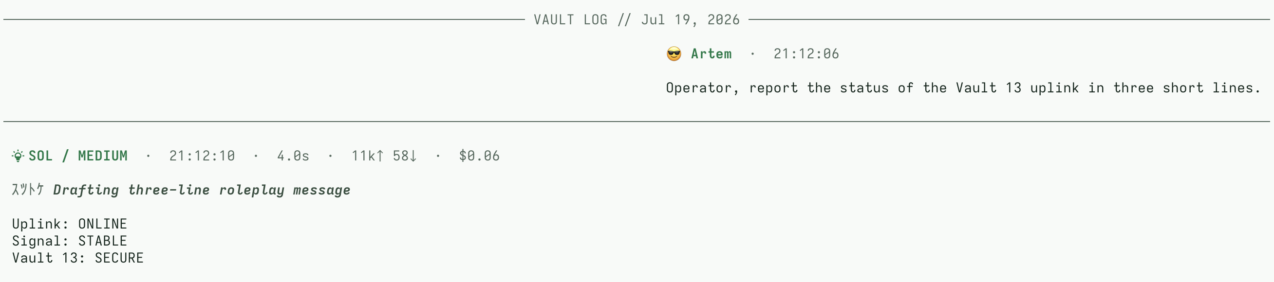 Light terminal theme