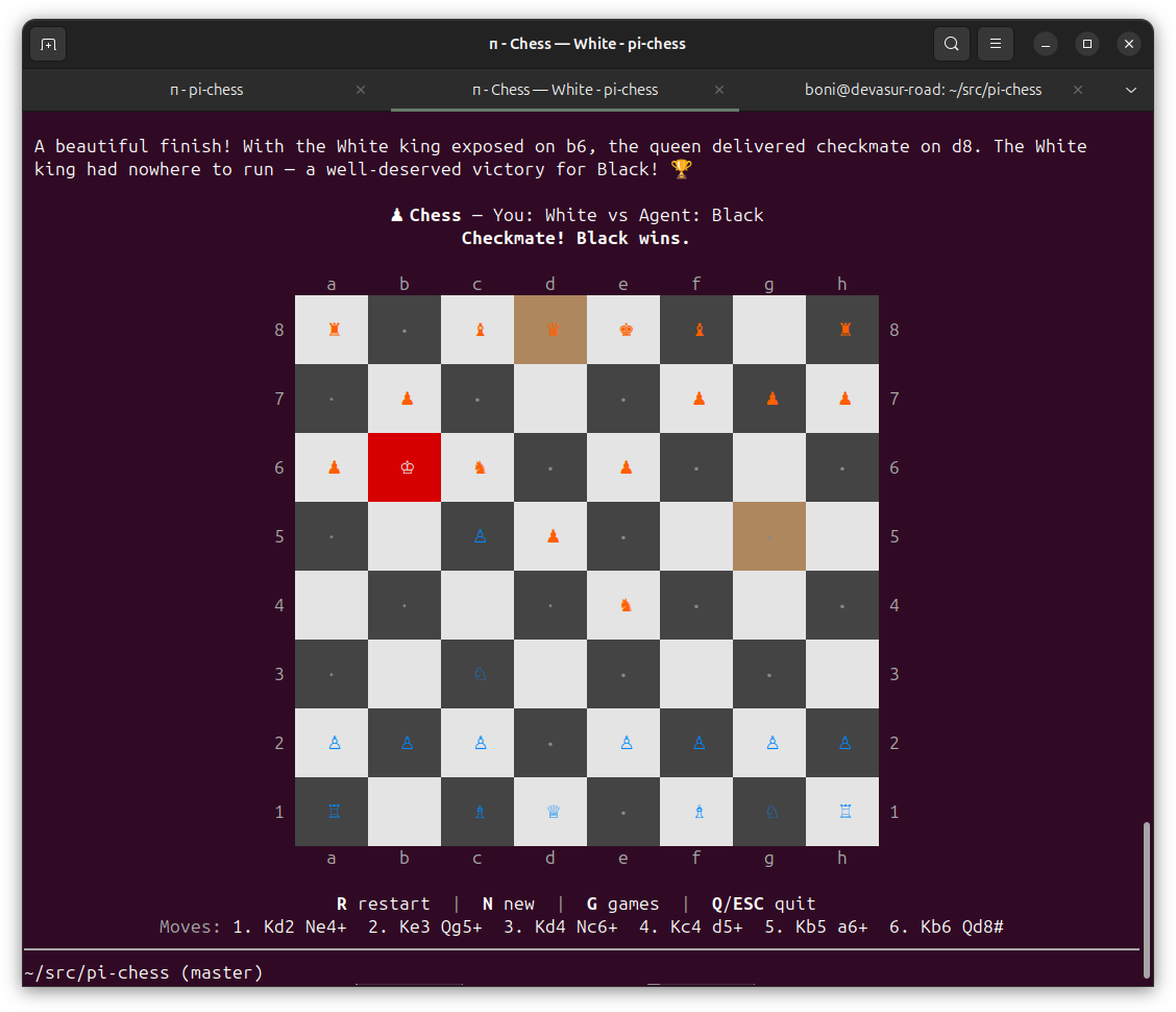 pi-chess board
