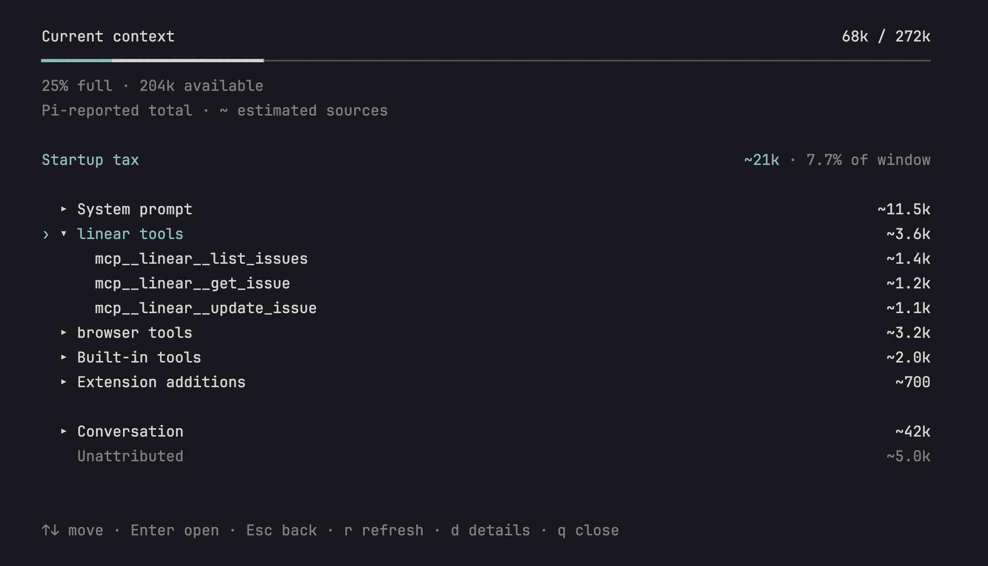 Expanded Linear tool definitions