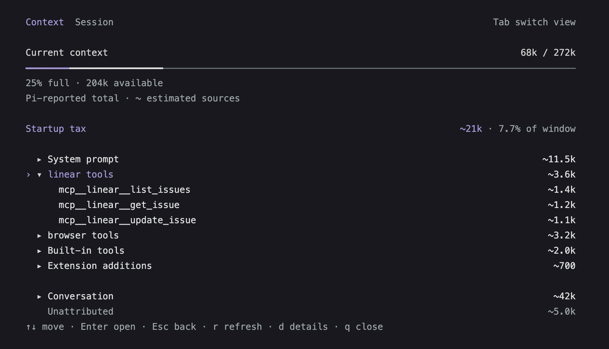 Expanded Linear tool definitions