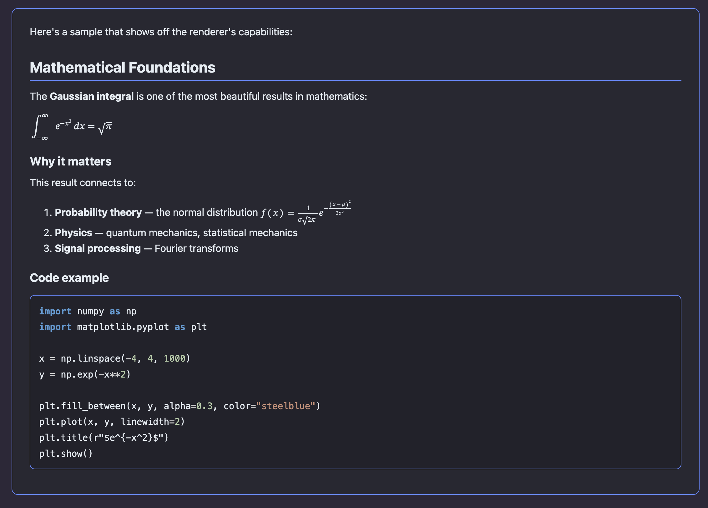 Dark browser preview