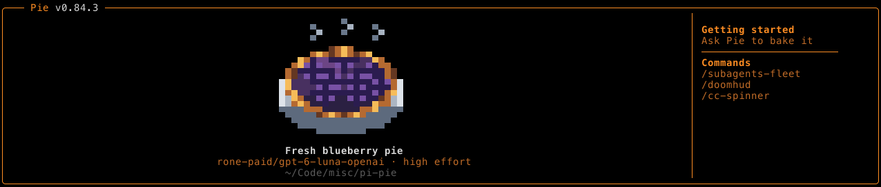 Pie Splash Screen