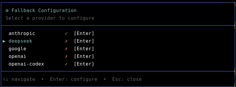 fallback-config provider list