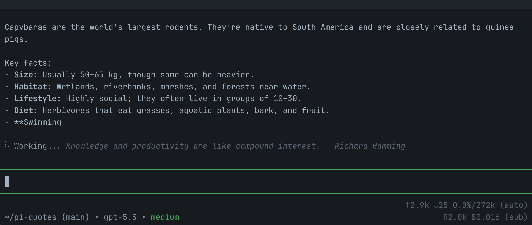 pi-quotes inline mode
