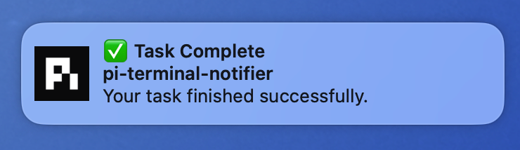 macOS notification example