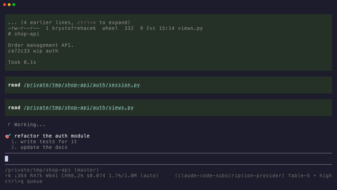 Queue widget
