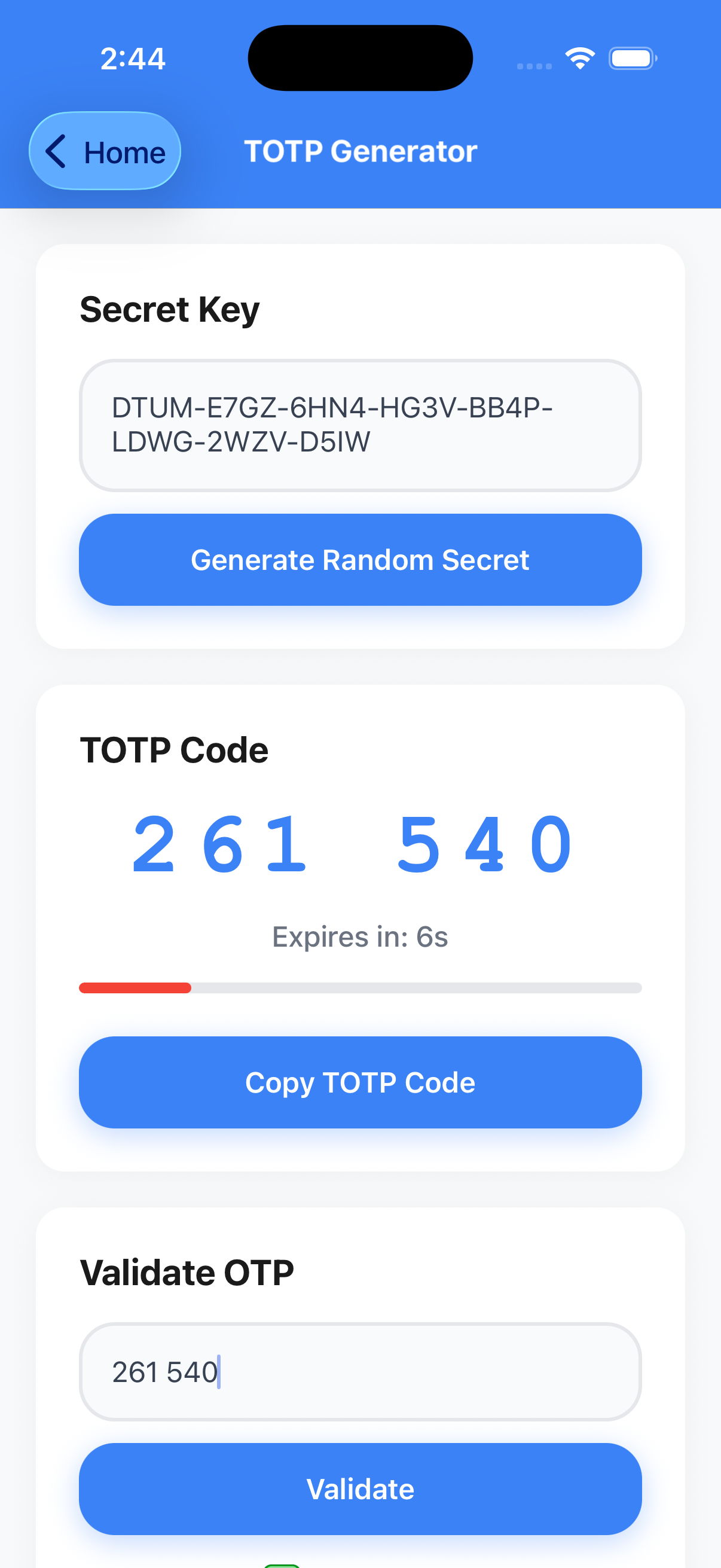 TOTP Demo