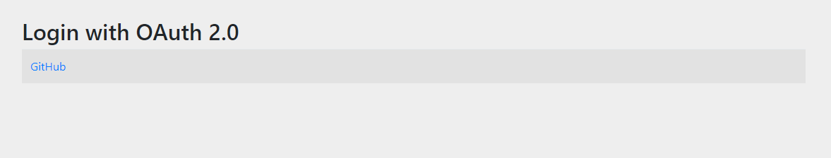Github-OAuth-springboot登陆页面