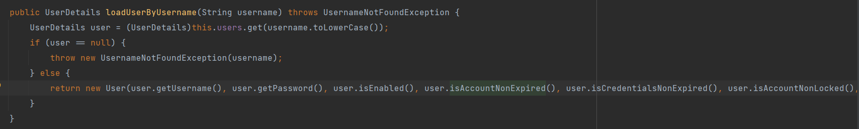 InMemoryUserDetailsManager-loadUserByUsername